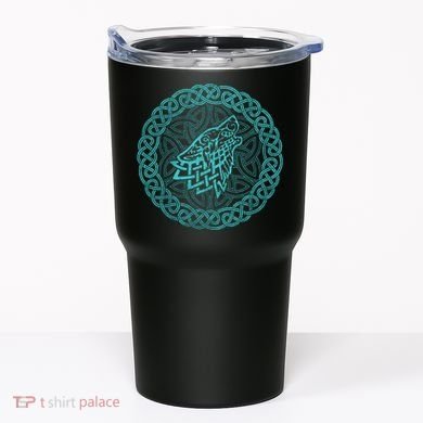 Ireland Celtic Knotwork Design Wolf Original Celtic Tumbler