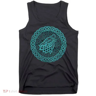 Ireland Celtic Knotwork Design Wolf Original Celtic Tank Top