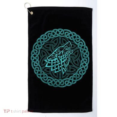 Ireland Celtic Knotwork Design Wolf Original Celtic Golf Towel