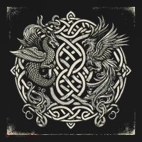 Intricate Celtic Knot With Dragon And Phoenix Apron thumb 3