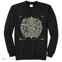 Intricate Celtic Knot With Dragon And Phoenix Sweatshirt thumb 0