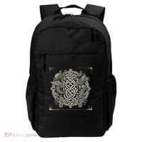 Intricate Celtic Knot With Dragon And Phoenix Backpack thumb 0