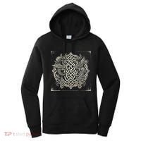 Intricate Celtic Knot With Dragon And Phoenix Women's Hoodie thumb 0