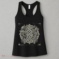 Intricate Celtic Knot With Dragon And Phoenix Women's Tank Top thumb 3