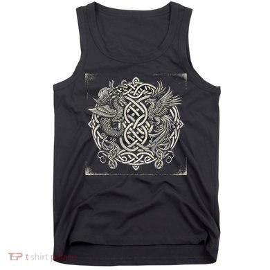 Intricate Celtic Knot With Dragon And Phoenix Tank Top