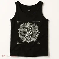 Intricate Celtic Knot With Dragon And Phoenix Tank Top thumb 2