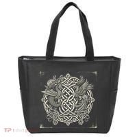 Intricate Celtic Knot With Dragon And Phoenix Tote Bag thumb 0