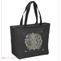 Intricate Celtic Knot With Dragon And Phoenix Tote Bag thumb 2
