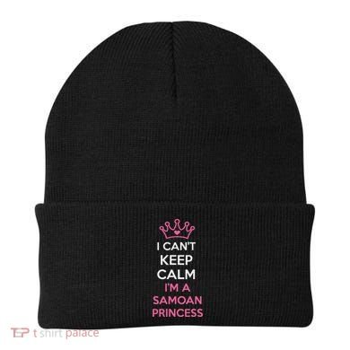 I Can't Keep Calm I'm A Samoan Princess Cute Beanie