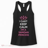 I Can't Keep Calm I'm A Samoan Princess Cute Women's Tank Top thumb 0