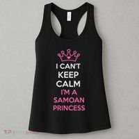 I Can't Keep Calm I'm A Samoan Princess Cute Women's Tank Top thumb 3
