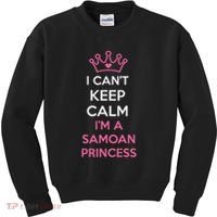 I Can't Keep Calm I'm A Samoan Princess Cute Kids Sweatshirt thumb 0