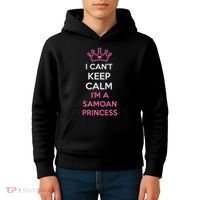 I Can't Keep Calm I'm A Samoan Princess Cute Kids Hoodie thumb 4