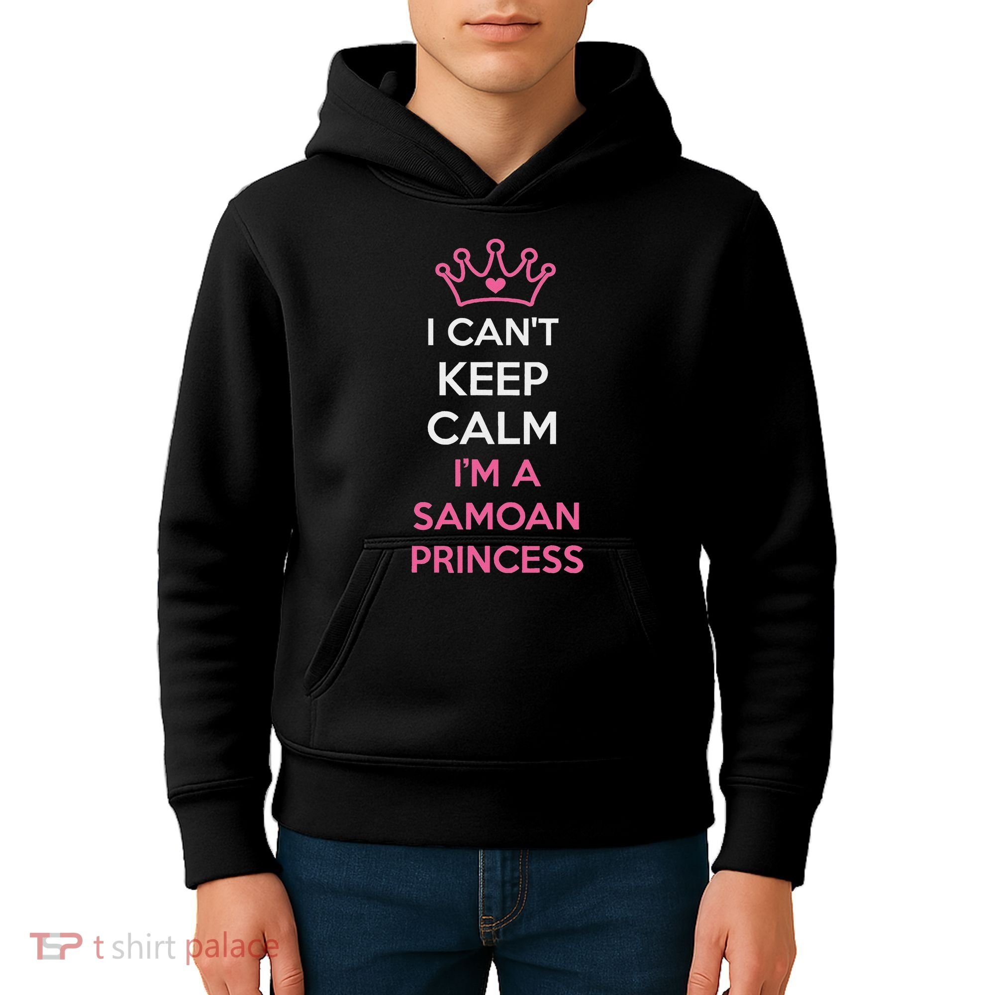 I Can't Keep Calm I'm A Samoan Princess Cute Kids Hoodie