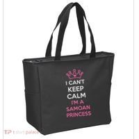 I Can't Keep Calm I'm A Samoan Princess Cute Tote Bag thumb 2