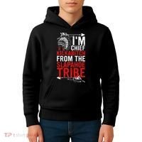 I'm chief kickabitch from the slapahoe tribe Kids Hoodie thumb 4