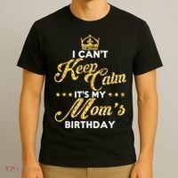 I Cant Keep Calm Its My Moms Birthday Idea For Mom's T-Shirt thumb 3