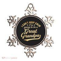 I Can't Keep Calm I'm Going To Be A Great Grandpa Ornament thumb 0