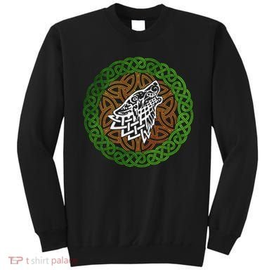 Ireland Celtic Knotwork Design Ornament Wolf Original Celtic Sweatshirt