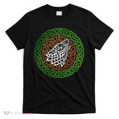 Ireland Celtic Knotwork Design Ornament Wolf Original Celtic T-Shirt