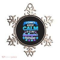 I Cant Keep Calm Its My Stepdaughter Birthday Bday Ornament thumb 0