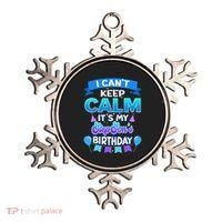 I Cant Keep Calm Its My Stepson Birthday Bday Ornament thumb 0