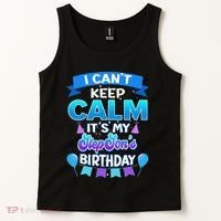 I Cant Keep Calm Its My Stepson Birthday Bday Tank Top thumb 2