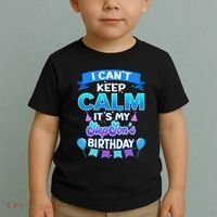 I Cant Keep Calm Its My Stepson Birthday Bday Toddler T-Shirt thumb 2