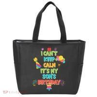 I Can't Keep Calm It's My Son's Birthday Tote Bag thumb 0