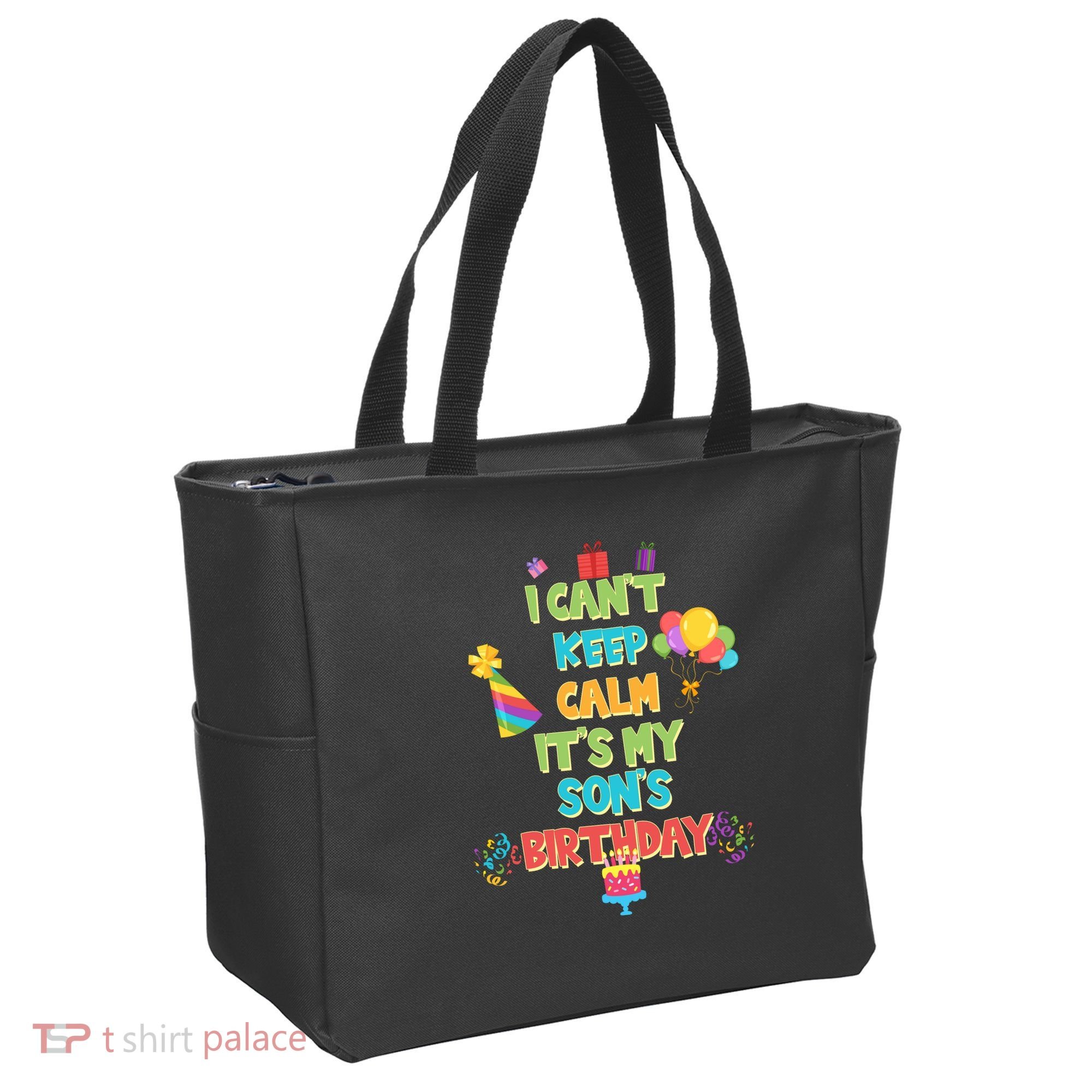 I Can't Keep Calm It's My Son's Birthday Tote Bag