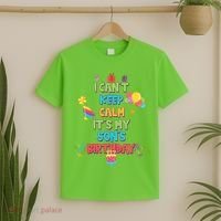 I Can't Keep Calm It's My Son's Birthday T-Shirt thumb 2