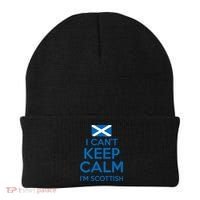 I Cant Keep Calm Im Scottish Funny Scotland Meme Gift Beanie thumb 0