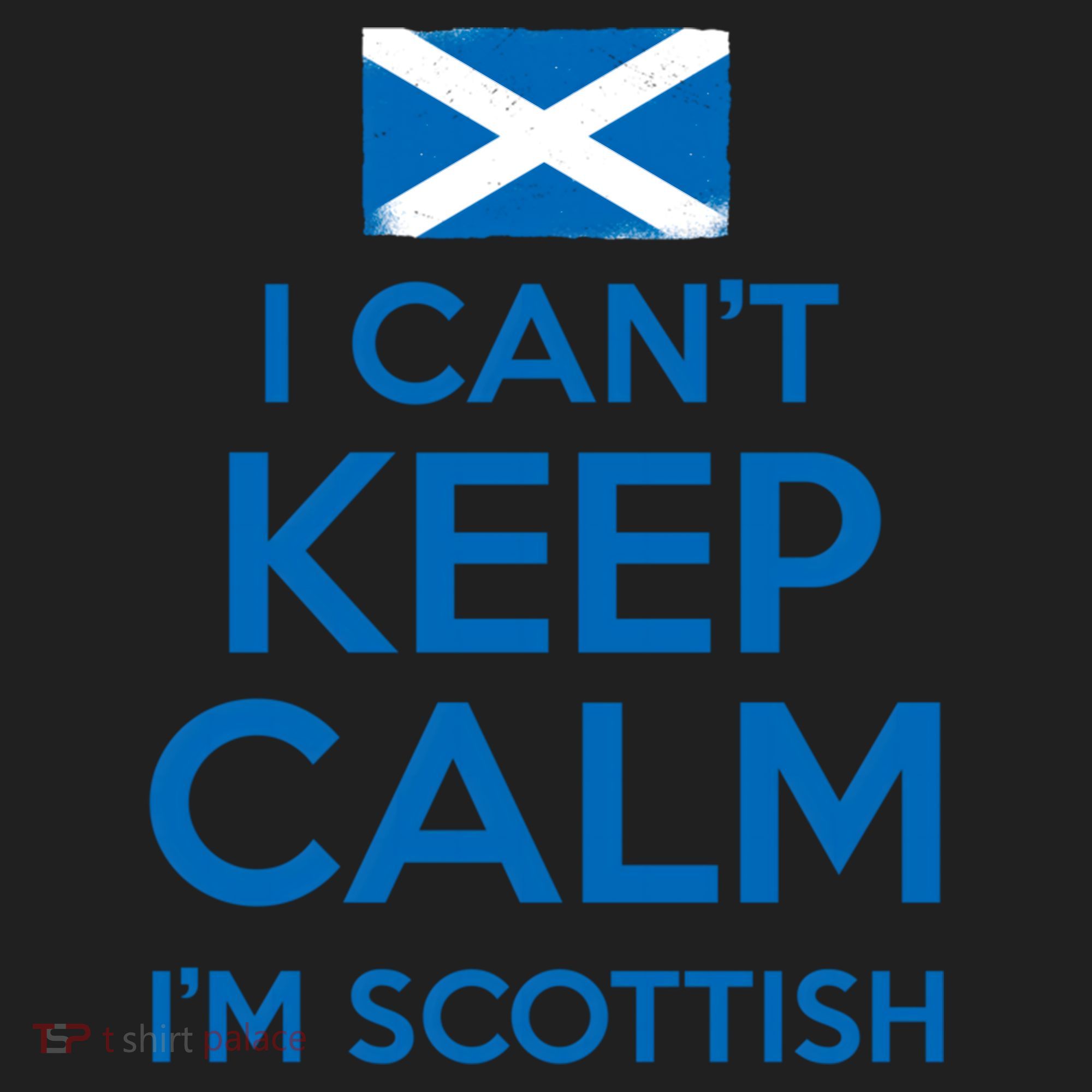 I Cant Keep Calm Im Scottish Funny Scotland Meme Gift Golf Towel