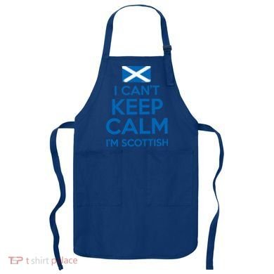 I Cant Keep Calm Im Scottish Funny Scotland Meme Gift Apron