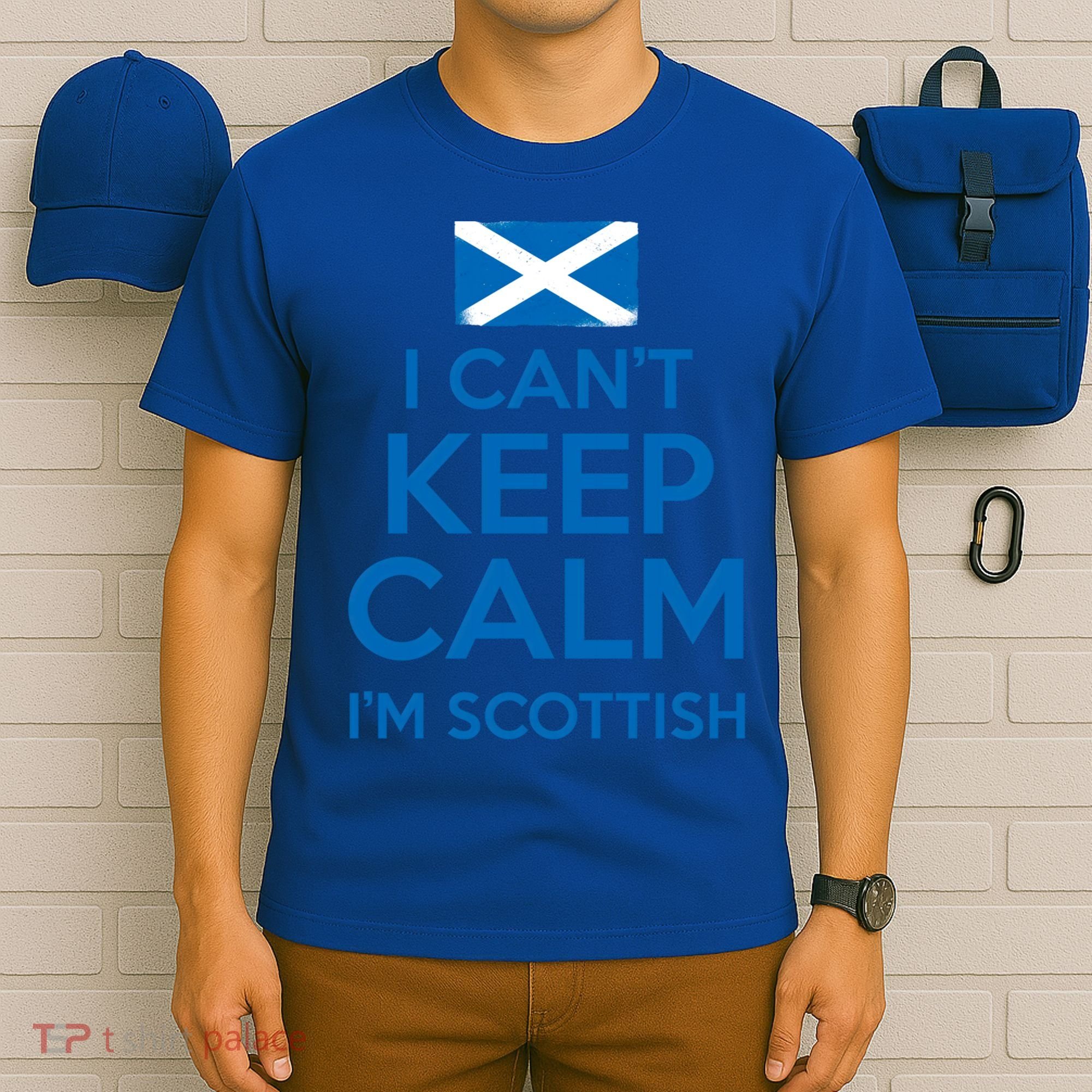I Cant Keep Calm Im Scottish Funny Scotland Meme Gift T-Shirt