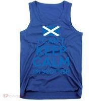 I Cant Keep Calm Im Scottish Funny Scotland Meme Gift Tank Top thumb 0