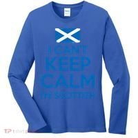 I Cant Keep Calm Im Scottish Funny Scotland Meme Gift Women's Long Sleeve Shirt thumb 0
