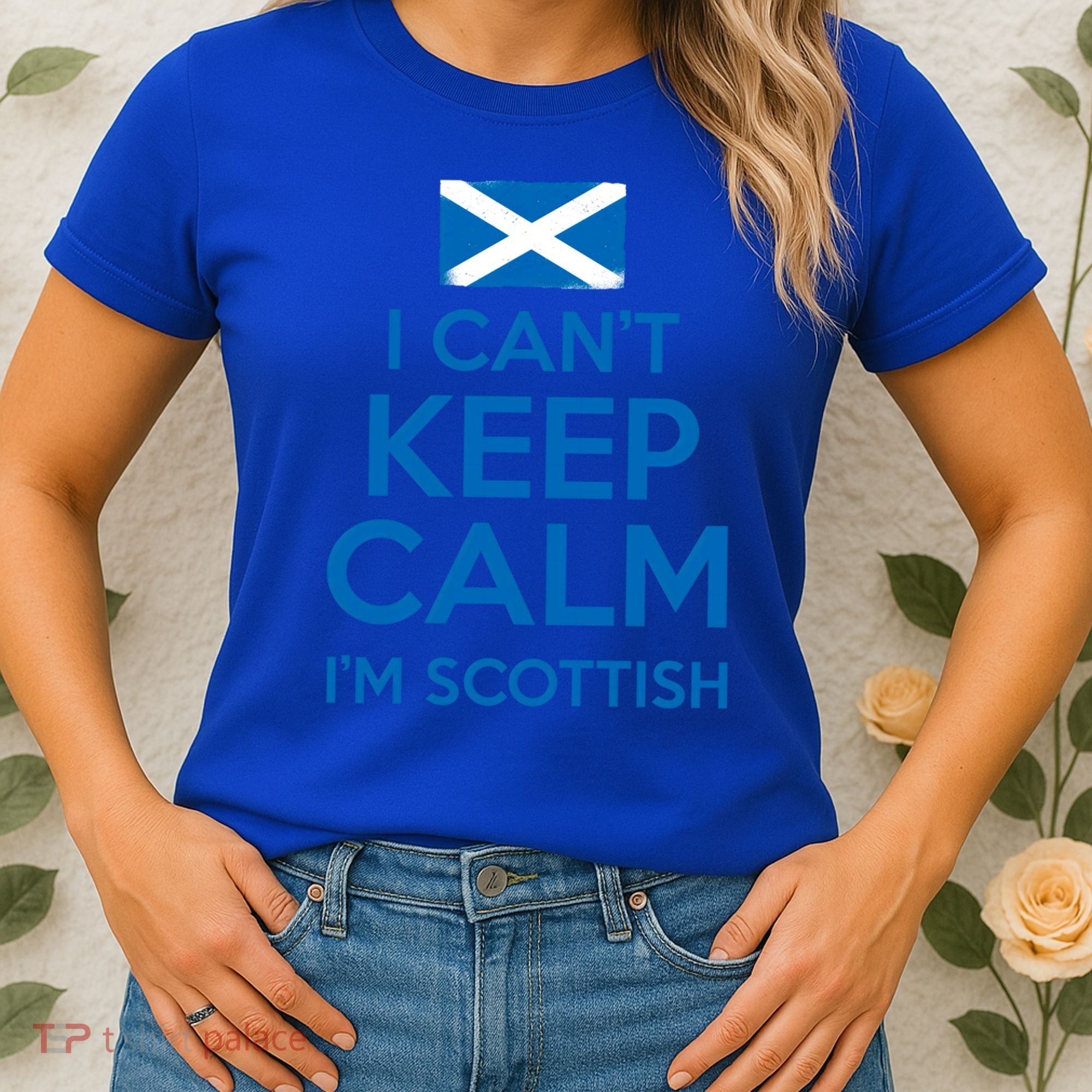 I Cant Keep Calm Im Scottish Funny Scotland Meme Gift Women's T-Shirt
