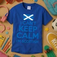 I Cant Keep Calm Im Scottish Funny Scotland Meme Gift Kids T-Shirt thumb 3