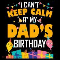 I Can't Keep Calm It's My Dad's Birthday Daddy Bgiftday Funny Gift Women's Hoodie thumb 2