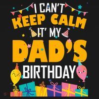 I Can't Keep Calm It's My Dad's Birthday Daddy Bgiftday Funny Gift Ornament thumb 1