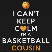 I CanT Keep Calm IM A Basketball Cousin Ornament thumb 1