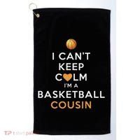 I CanT Keep Calm IM A Basketball Cousin Golf Towel thumb 0