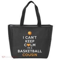 I CanT Keep Calm IM A Basketball Cousin Tote Bag thumb 0