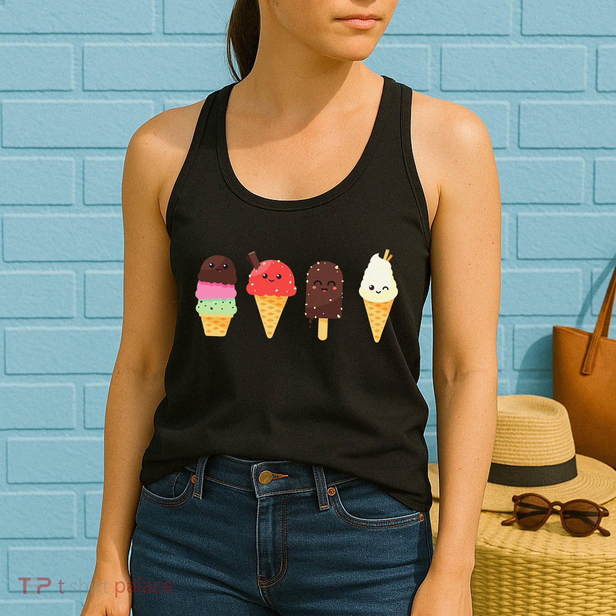 Ice Cream Lovers For Summer Women's Tank Top