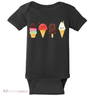 Ice Cream Lovers For Summer Baby Bodysuit