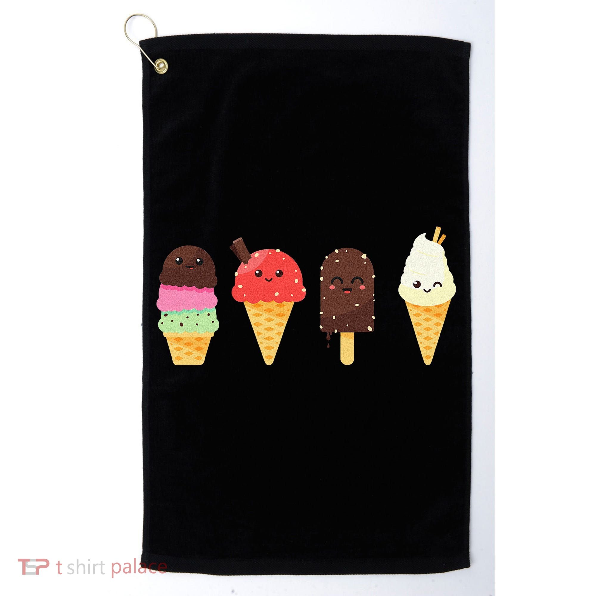 Ice Cream Lovers For Summer Golf Towel
