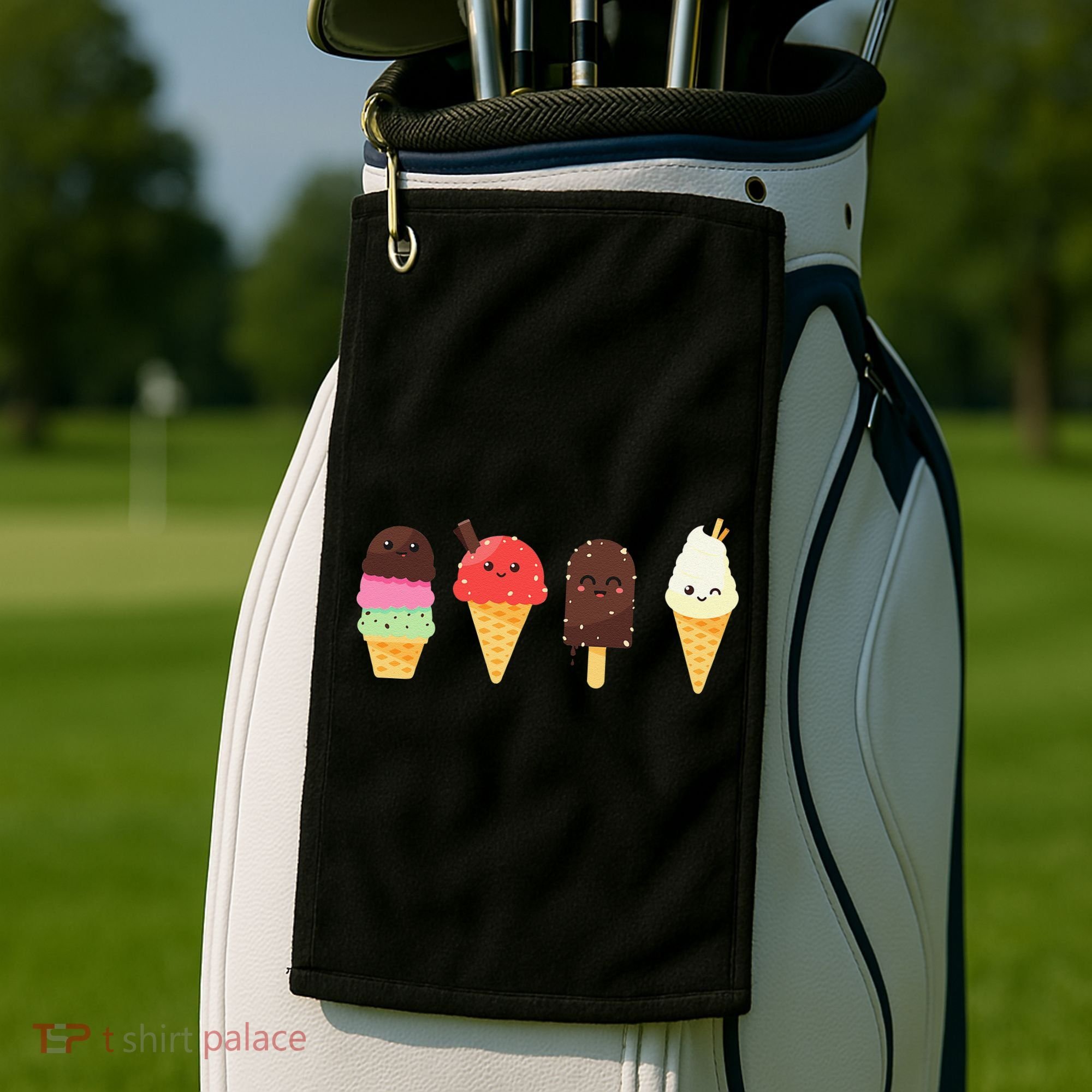 Ice Cream Lovers For Summer Golf Towel