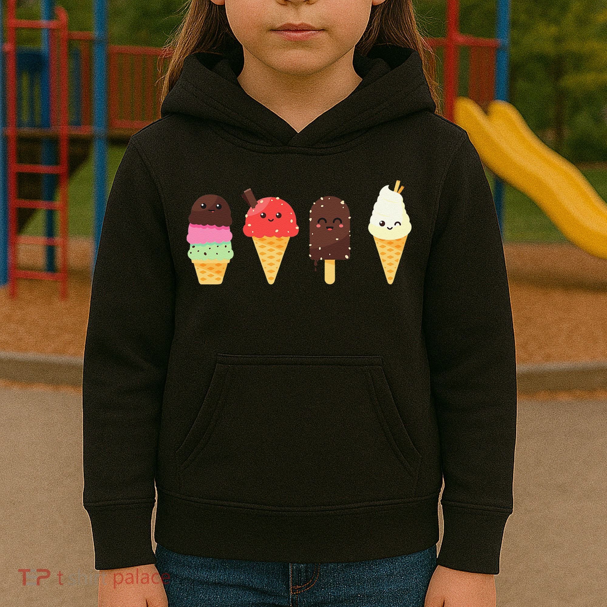 Ice Cream Lovers For Summer Kids Hoodie