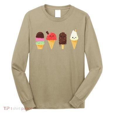 Ice Cream Lovers For Summer Long Sleeve Shirt
